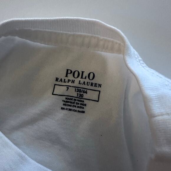 Ralph Lauren White Long Sleeve Top - Size 7 - Picture 4 of 5